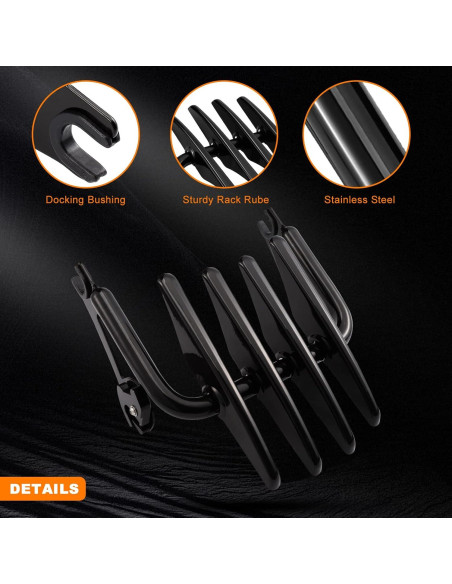 Soporte de Equipaje Desmontable Eumti para Harley Touring 2009-2025