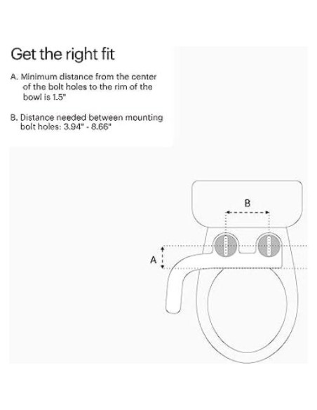 Bidet Brondell FreshSpa FSA-25 Ajustable Doble Temperatura Bidet Brondell FreshSpa FSA-25 Ajustable Doble Temperatura