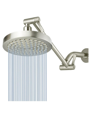 Cabezal de Ducha de Lluvia Nuodan 6" con Brazo de 28 cm