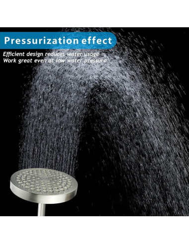 Cabezal de Ducha de Lluvia Nuodan 6" con Brazo de 28 cm