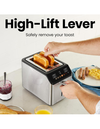 Tostadora Digital Chefman RJ31-SS-T-2S 2 Rebanadas Acero Inoxidable