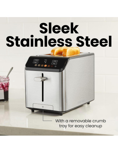 Tostadora Digital Chefman RJ31-SS-T-2S 2 Rebanadas Acero Inoxidable