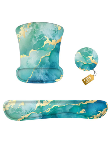 Juego de Alfombrilla de Ratón 3 en 1 EYROZILL Ergonómico Gel