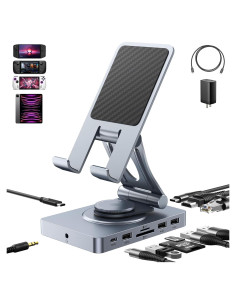 Estación de Acoplamiento USB-C NEWQ NQ-DK-05 11 en 1 con Cargador 65W