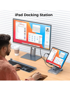 Estación de Acoplamiento USB-C NEWQ NQ-DK-05 11 en 1 con Cargador 65W 2