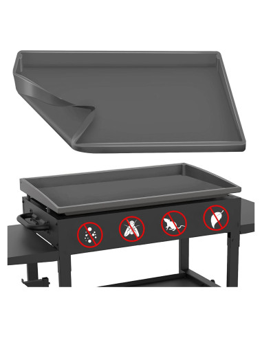 Mat de Silicona HONSREO 91.44 cm Gris para Grill