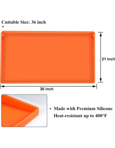 Mat de Silicona HONSREO 91.44 cm Gris para Grill 2