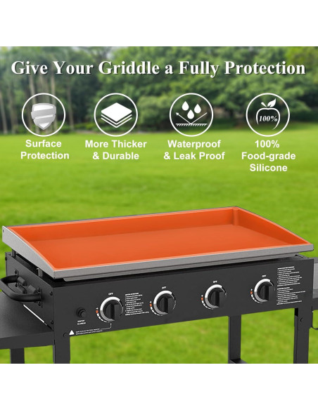 Mat de Silicona HONSREO 91.44 cm Gris para Grill