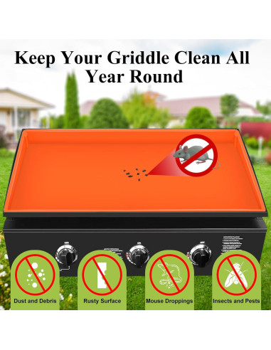 Mat de Silicona HONSREO 91.44 cm Gris para Grill