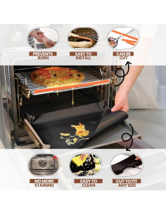 Forros de horno ThreadNanny 43x64cm + protectores naranjas 56cm 2