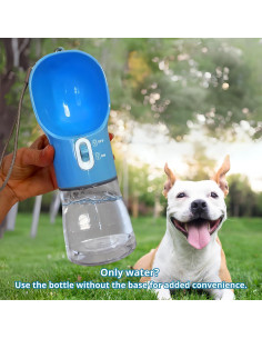 Botella de Agua para Perros Lolapet 4 en 1 - Azul 2