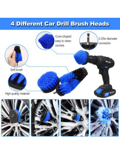 Kit de Limpieza de Automóviles NIKCOSMK 18 Piezas Profesional 2