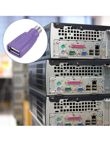 Adaptador MECCANIXITY PS/2 a USB Hembra para Teclado PC