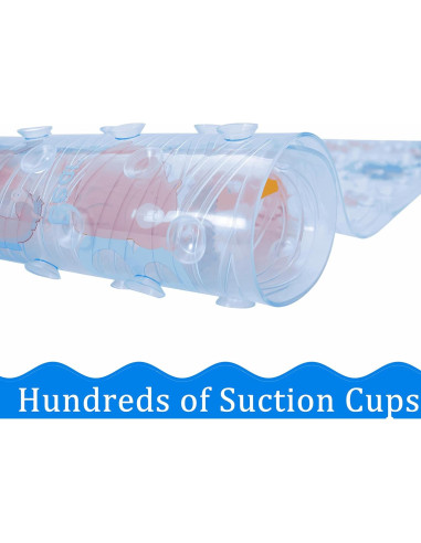 Alfombrilla de baño antideslizante BEEHOMEE 89x38 cm Alfabeto