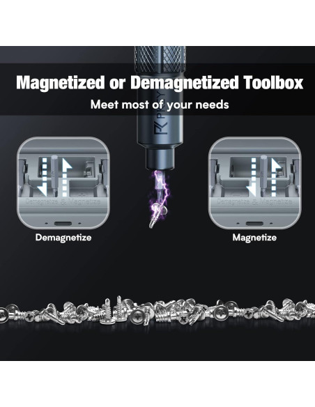 Destornillador Eléctrico Mini PKEY CS0631A con 28 Puntas