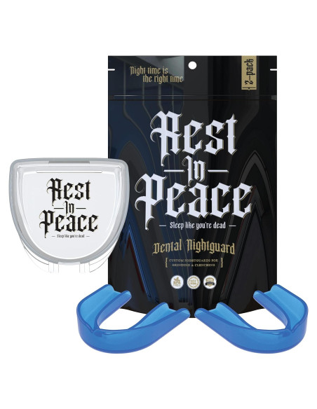 Protectores Bucales Moldables Descanso en Paz - 2 Unidades Azul