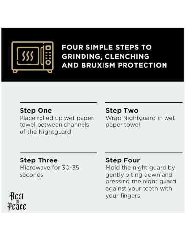 Protectores Bucales Moldables Descanso en Paz - 2 Unidades Azul