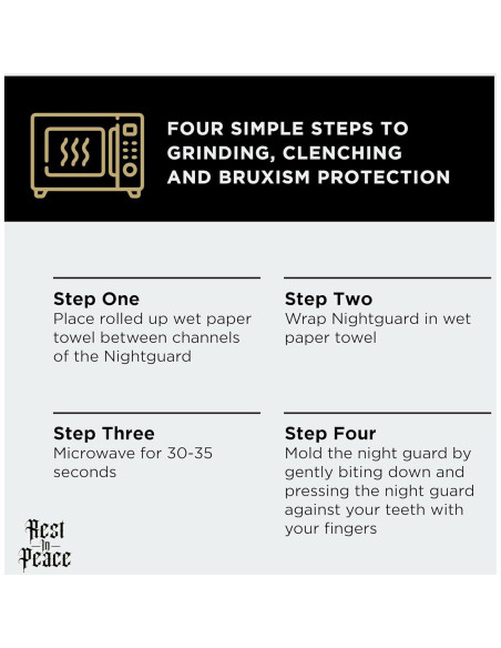 Protectores Bucales Moldables Descanso en Paz - 2 Unidades Azul