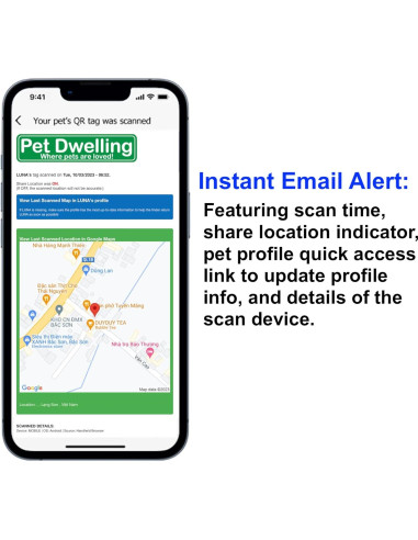 Etiquetas QR Premium para Mascotas Pet Dwelling - Pata Negra