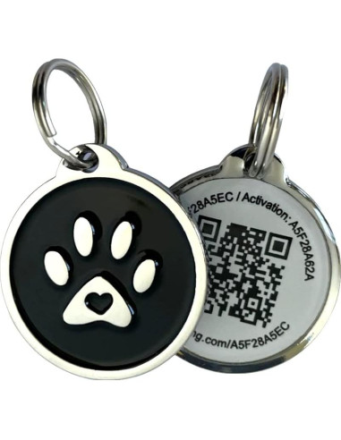 Etiquetas QR Premium para Mascotas Pet Dwelling - Pata Negra