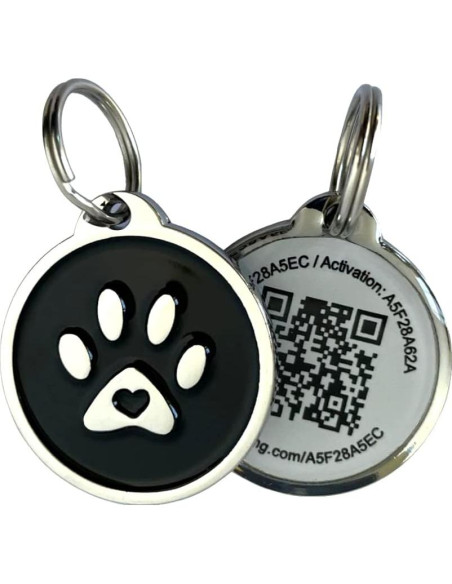 Etiquetas QR Premium para Mascotas Pet Dwelling - Pata Negra
