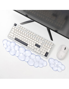 Conjunto Reposamuñecas Gel Ergonómico Sumgsn Azul Claro 2