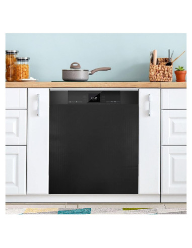 Cubierta Magnética QUGRL Negra para Lavavajillas 58.4x66.0 cm