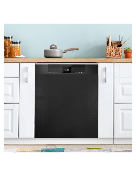 Cubierta Magnética QUGRL Negra para Lavavajillas 58.4x66.0 cm