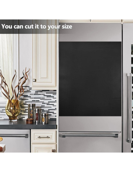 Cubierta Magnética QUGRL Negra para Lavavajillas 58.4x66.0 cm