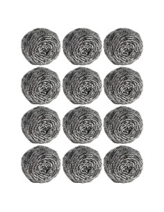 12 Estropajos de Acero Inoxidable Carrie Joe para Cocina