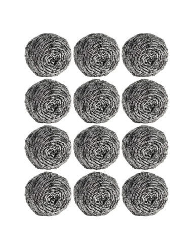 12 Estropajos de Acero Inoxidable Carrie Joe para Cocina