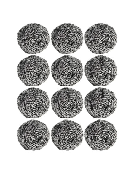 12 Estropajos de Acero Inoxidable Carrie Joe para Cocina