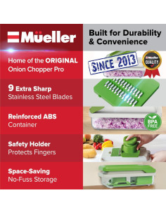Picador de Verduras Mueller 9 Cuchillas Acero Inoxidable 2