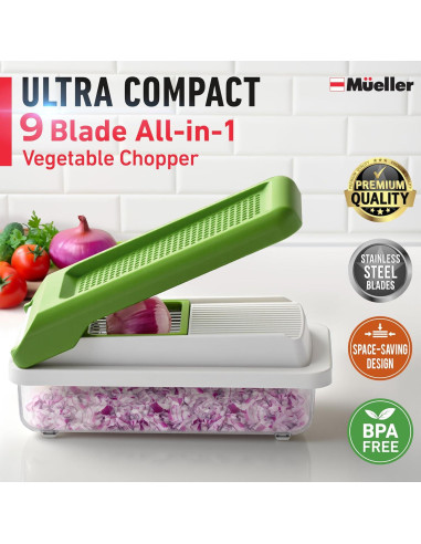 Picador de Verduras Mueller 9 Cuchillas Acero Inoxidable