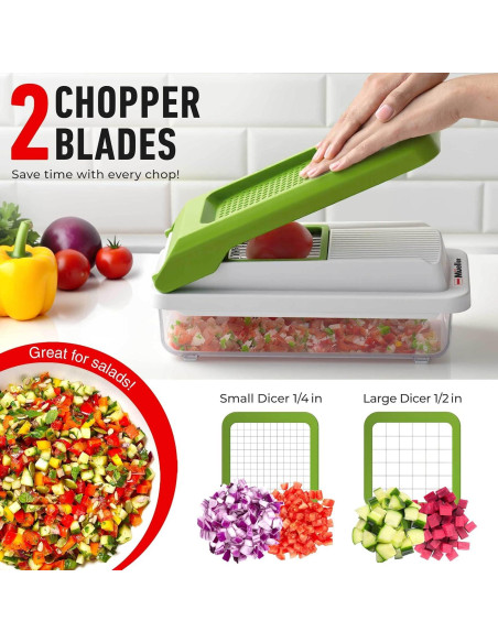 Picador de Verduras Mueller 9 Cuchillas Acero Inoxidable