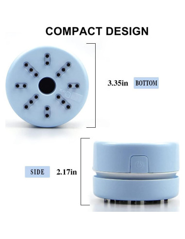 Aspiradora Mini de Mano BLOCE Azul - Accesorio de Limpieza