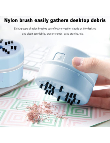 Aspiradora Mini de Mano BLOCE Azul - Accesorio de Limpieza