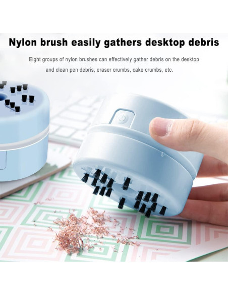 Aspiradora Mini de Mano BLOCE Azul - Accesorio de Limpieza