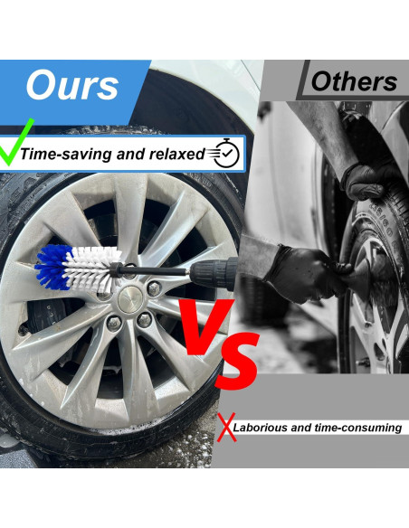 Kit de Cepillos de Limpieza para Ruedas Tialero 2 Pcs