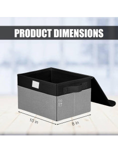 Caja de Almacenamiento Plegable Bagnizer 25.4x20.3cm 6 Unidades 2