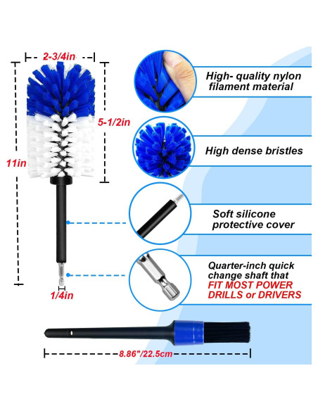 Kit de Cepillos de Limpieza para Ruedas Tialero 2 Pcs