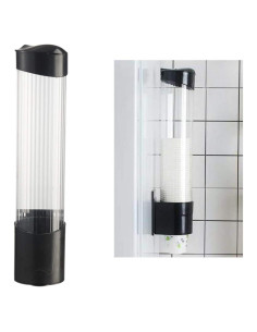 Dispensador de Tazas de Papel Tirifer Negro 50-60 Tazas