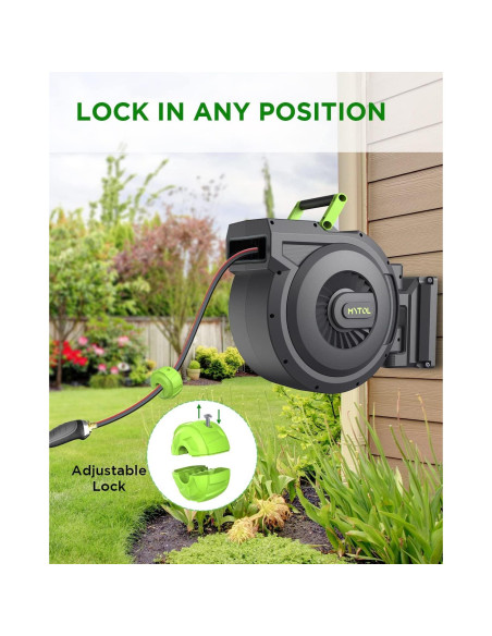 Carrete de Manguera de Jardín MYTOL 25 m con Boquilla 10 Patrones