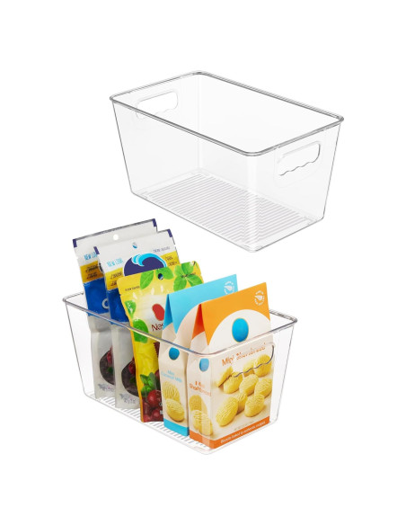 Bins Organizadores de Plástico Vtopmart 2 PCS Medianos 15.24x25.4x12.7cm