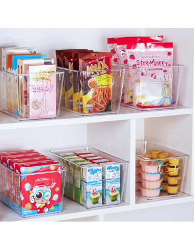 Bins Organizadores de Plástico Vtopmart 2 PCS Medianos 15.24x25.4x12.7cm