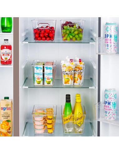 Bins Organizadores de Plástico Vtopmart 2 PCS Medianos 15.24x25.4x12.7cm