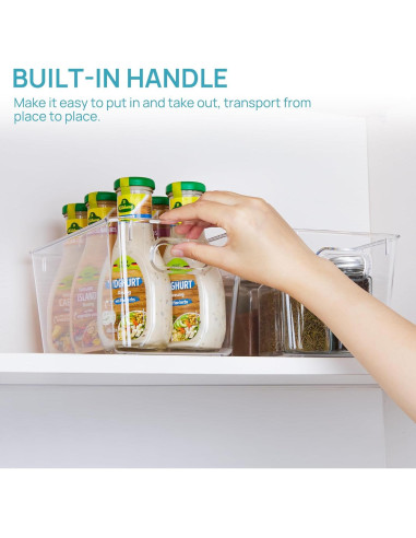 Bins Organizadores de Plástico Vtopmart 2 PCS Medianos 15.24x25.4x12.7cm