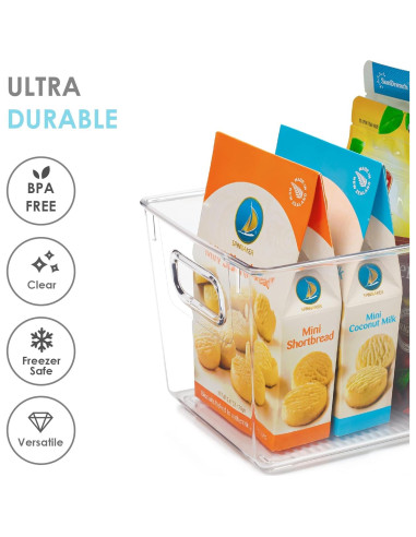 Bins Organizadores de Plástico Vtopmart 2 PCS Medianos 15.24x25.4x12.7cm