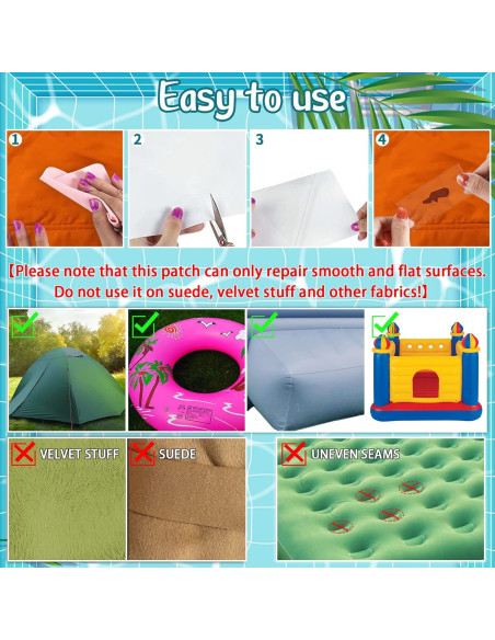 Kit de Reparación Birllaid 12 Piezas Parche Inflable 7.62 cm