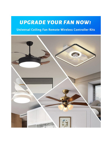 Kit Control Remoto Universal para Ventilador de Techo Smekitlly